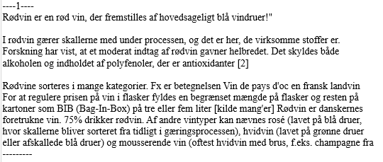 9. Genkendt tekst