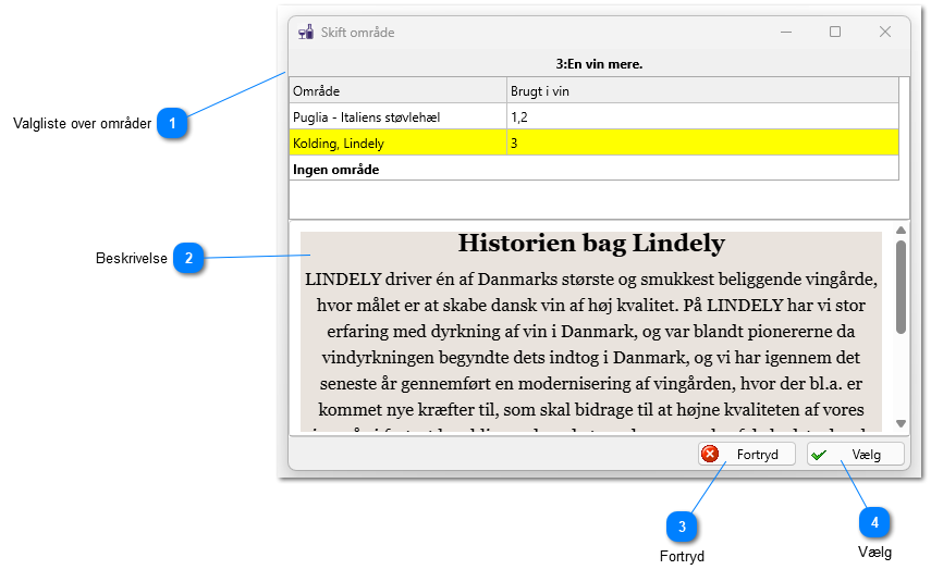 Skift område