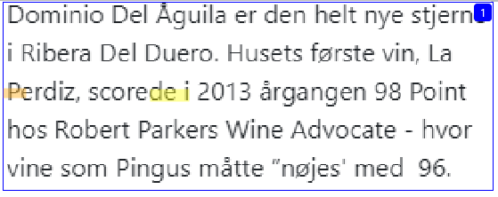 8. Vælg område for tekstgenkendelse