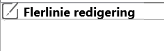 8. Flerlinie redigering